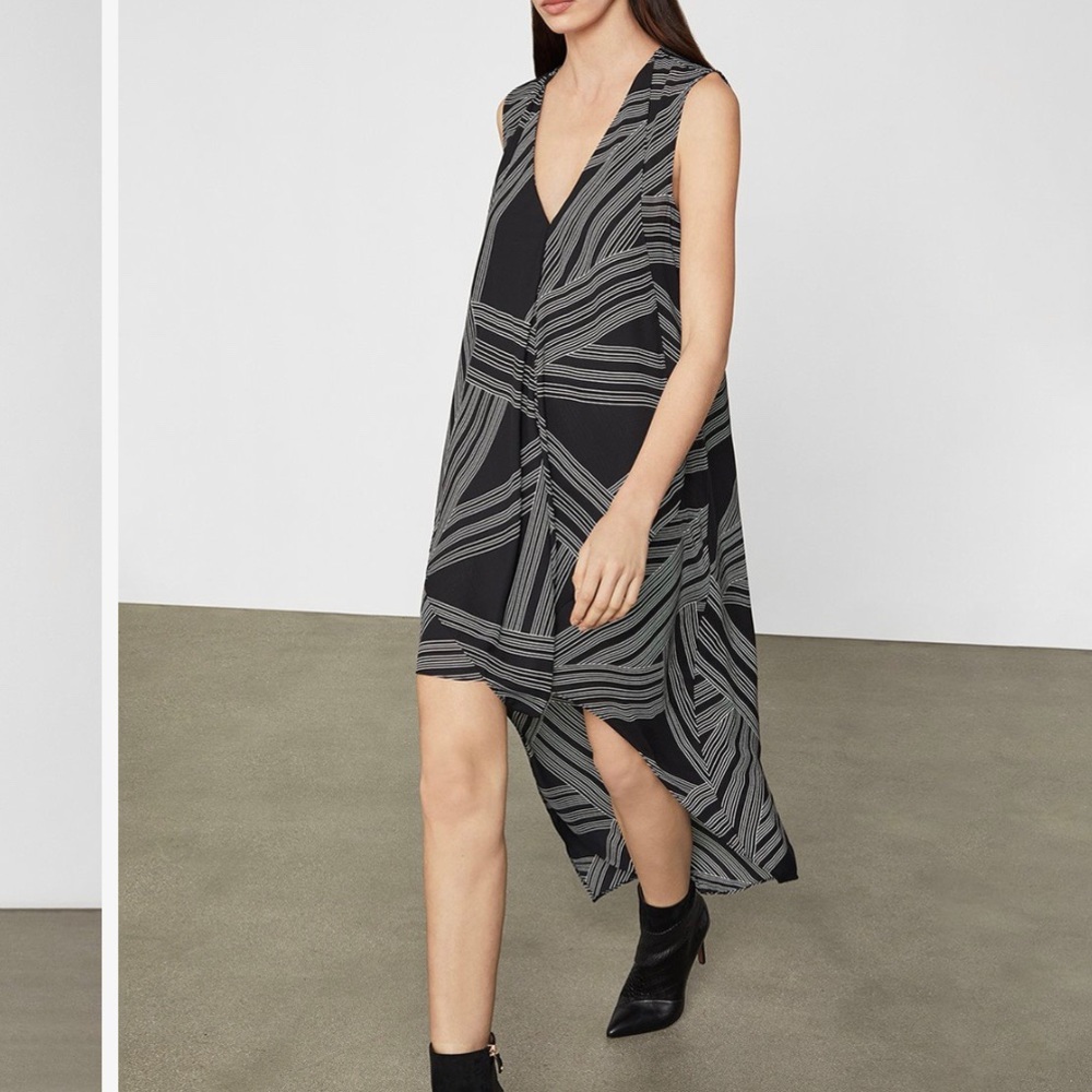 BCBGMAXAZRIA Womens Geometric Hi-Low dress /Tunic